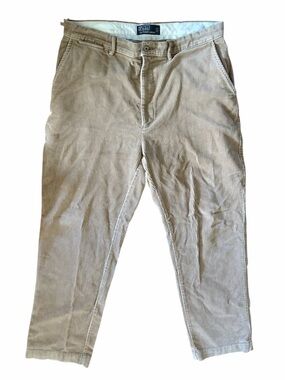 EUC men’s Polo Ralph Lauren Wide Wale corduroys Khaki  36 x‎ 32